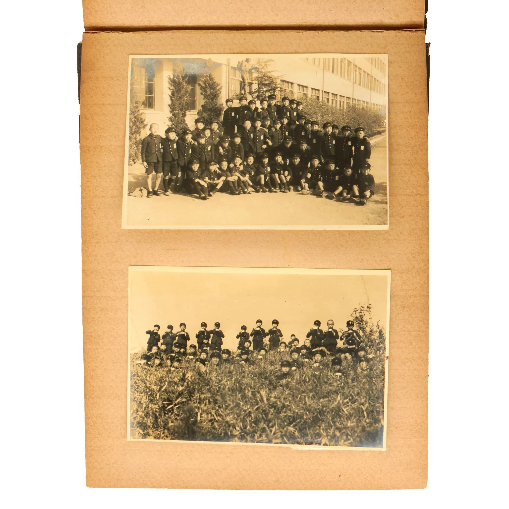 Original Japanese Chinese WWII Student Photo Album Captured by HIGNETT - 44 Photographs Total - Ikefu Sakata University