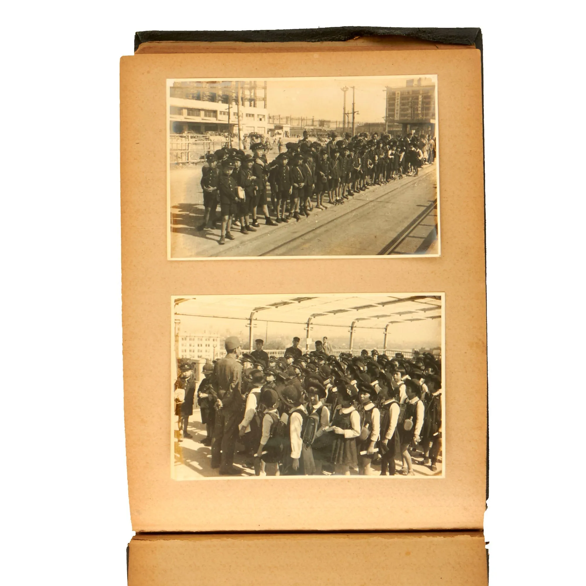 Original Japanese Chinese WWII Student Photo Album Captured by HIGNETT - 44 Photographs Total - Ikefu Sakata University