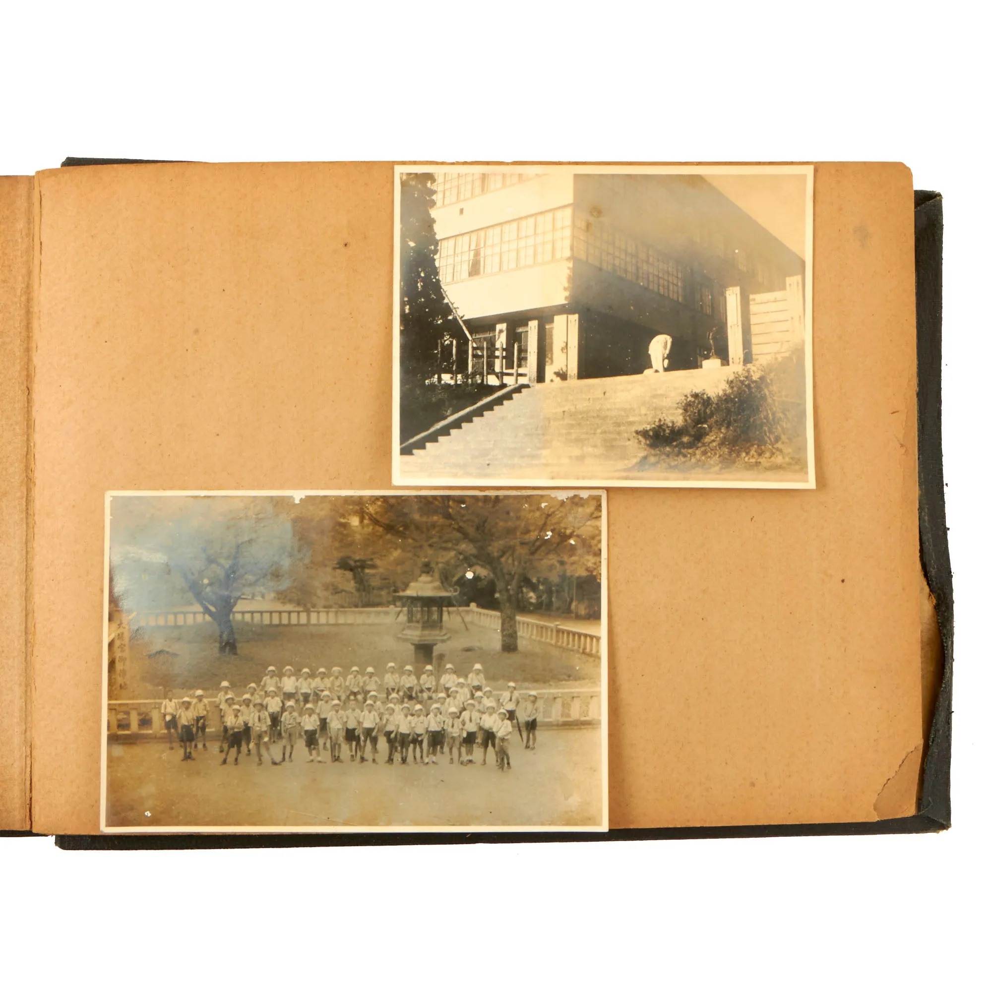 Original Japanese Chinese WWII Student Photo Album Captured by HIGNETT - 44 Photographs Total - Ikefu Sakata University