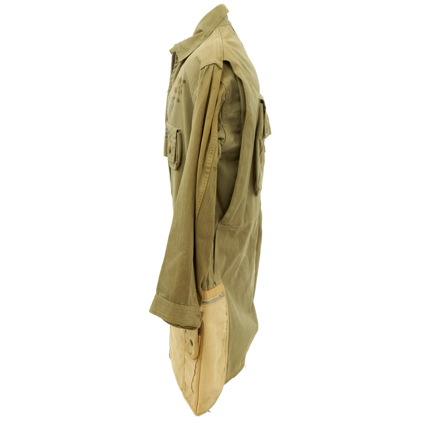 Original U.S. WWII USMC Paramarine Type 1 Jump Smock Paratrooper Jacket with Stencil - As Seen In Book