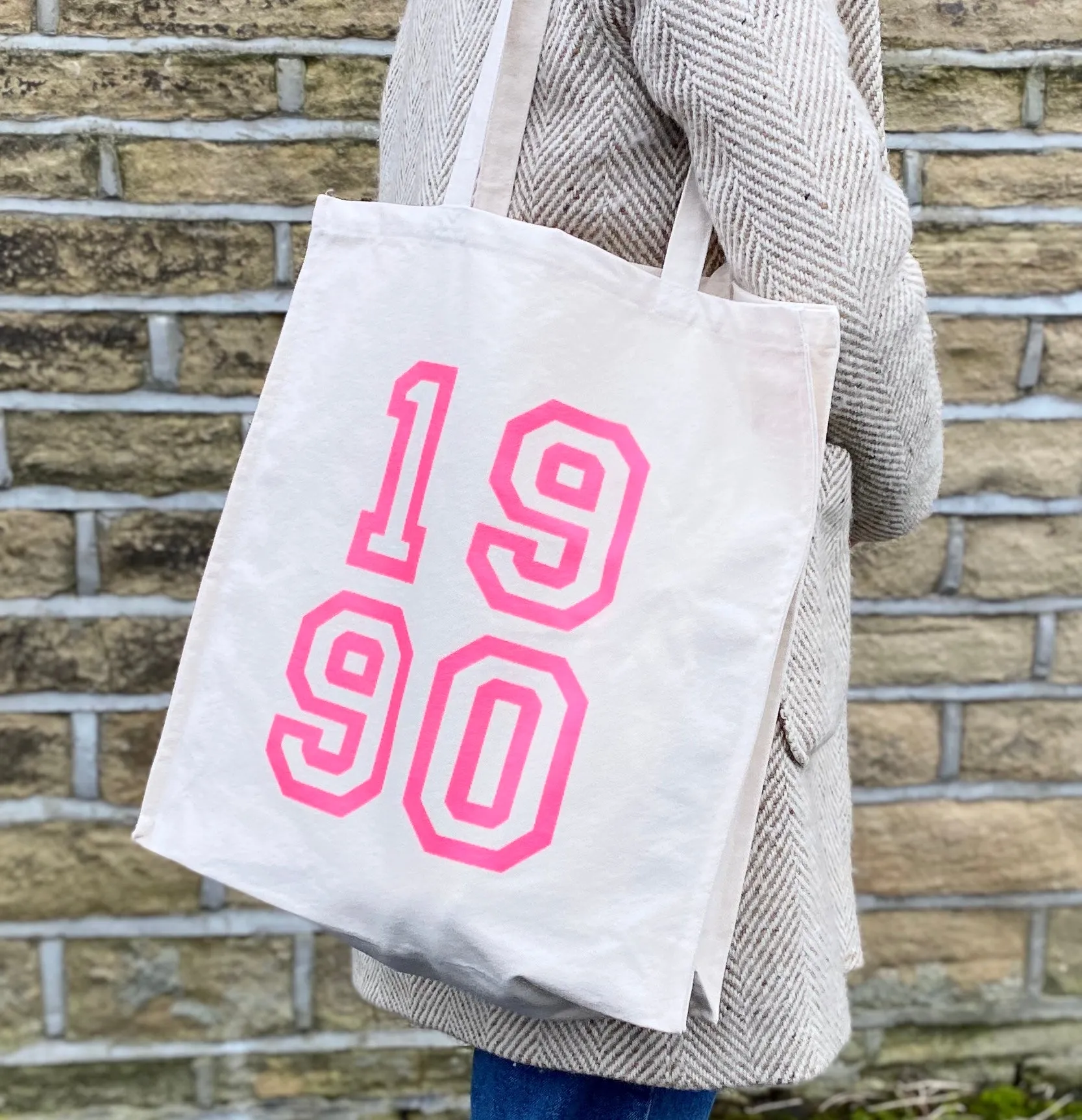 Personalised Birthday Year Tote Bag