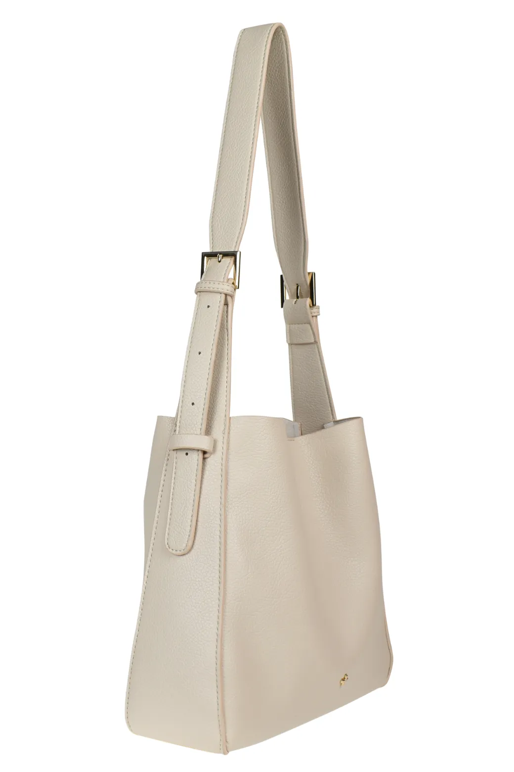 Peta   Jain Otto Slouch Bucket Bag Beige