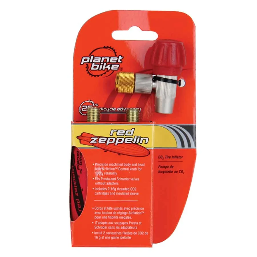 Planet Bike Red Zepplin 2.0 Co2 Inflator