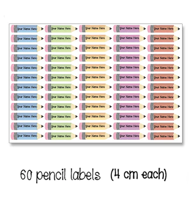 ""Disney Princesses" School labels packs