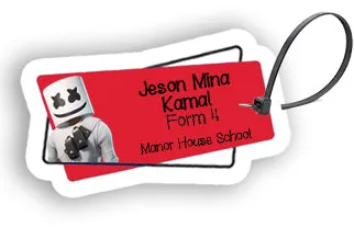 ""Fortnite" School labels packs