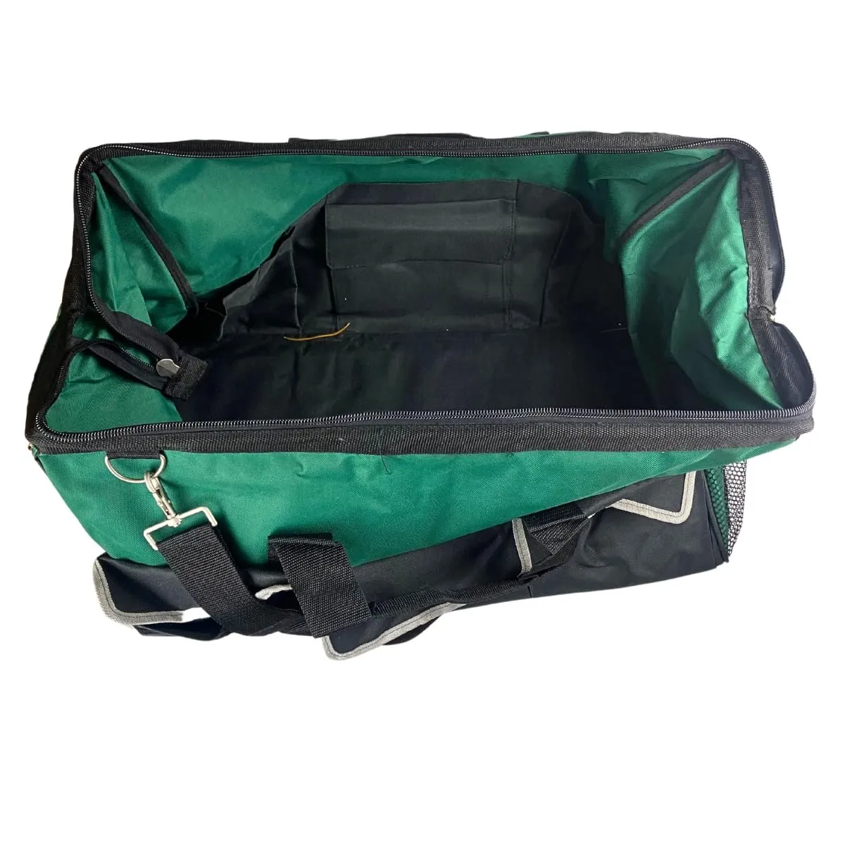 RAVEN 24" Heavy Duty Tool Bag with Pockets and Straps, Green and Black