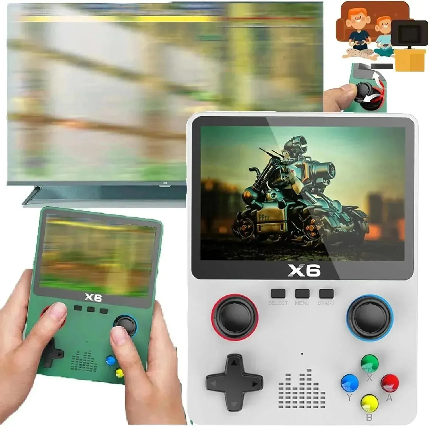 RetroMaster X6 Portable Video Game Console