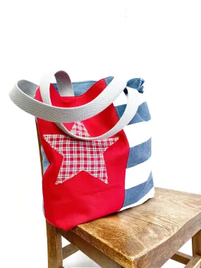 Reusable Grocery Bag, The Perfect Market Bag, Nautical Bag, Eco-Friendly, Festival Bag, B17