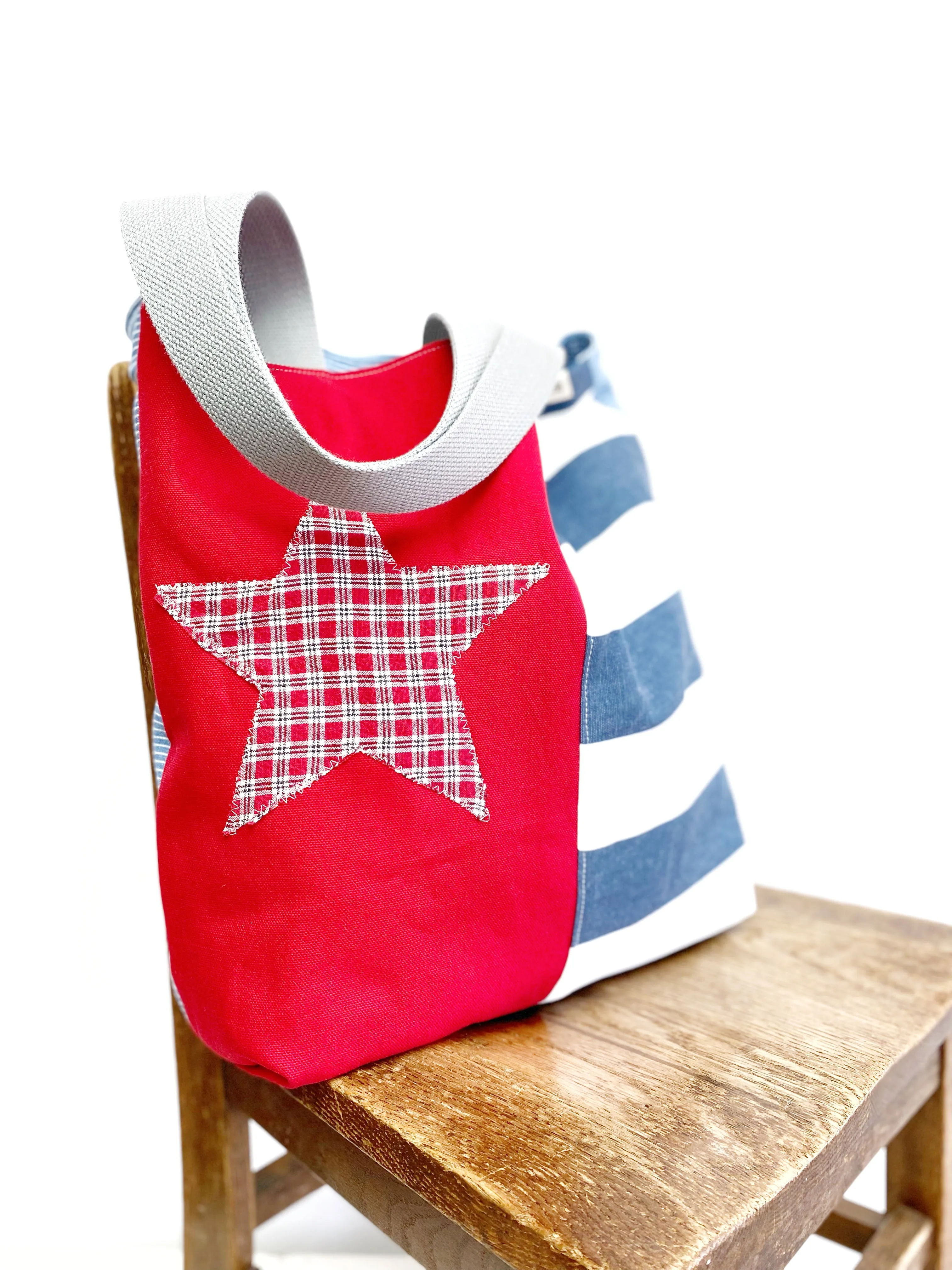 Reusable Grocery Bag, The Perfect Market Bag, Nautical Bag, Eco-Friendly, Festival Bag, B17