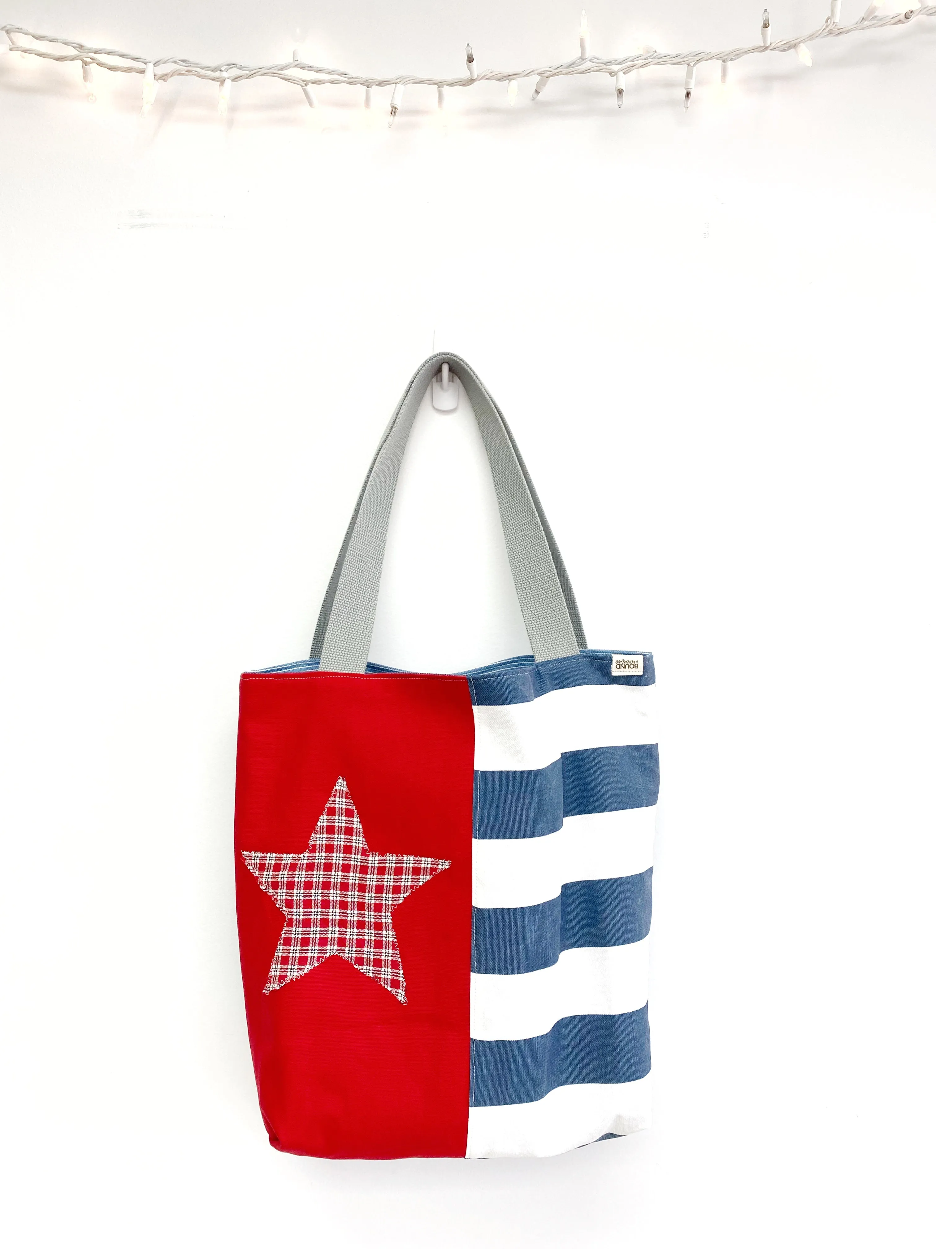 Reusable Grocery Bag, The Perfect Market Bag, Nautical Bag, Eco-Friendly, Festival Bag, B17