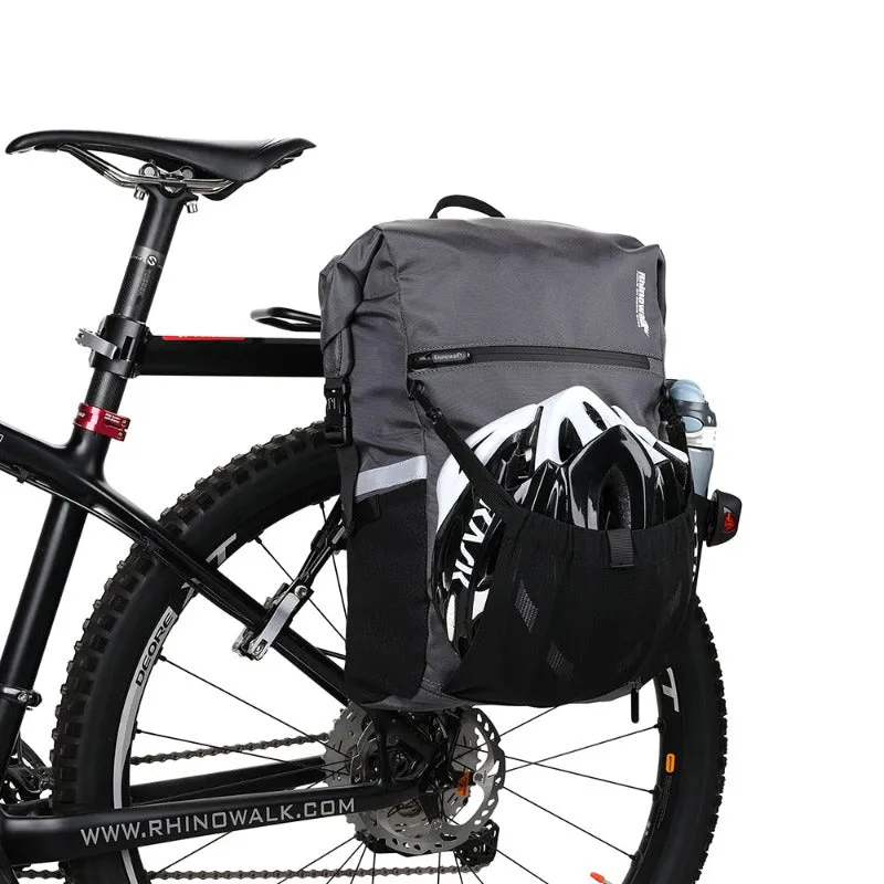 Rhinowalk Bike Pannier Bag 24L Waterproof Bicycle Bag Motor Pannier Backpack