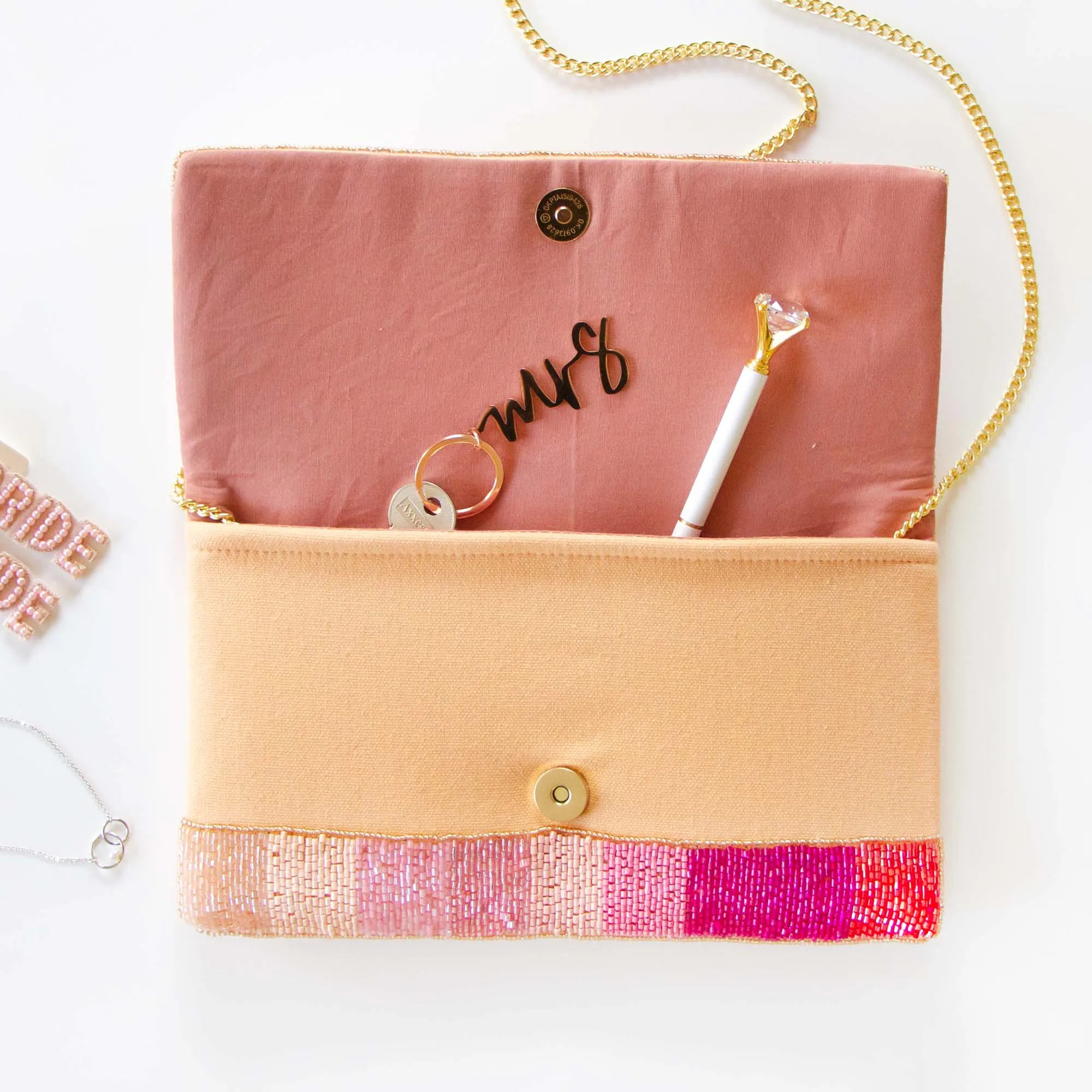 Rose All Day Clutch Bag