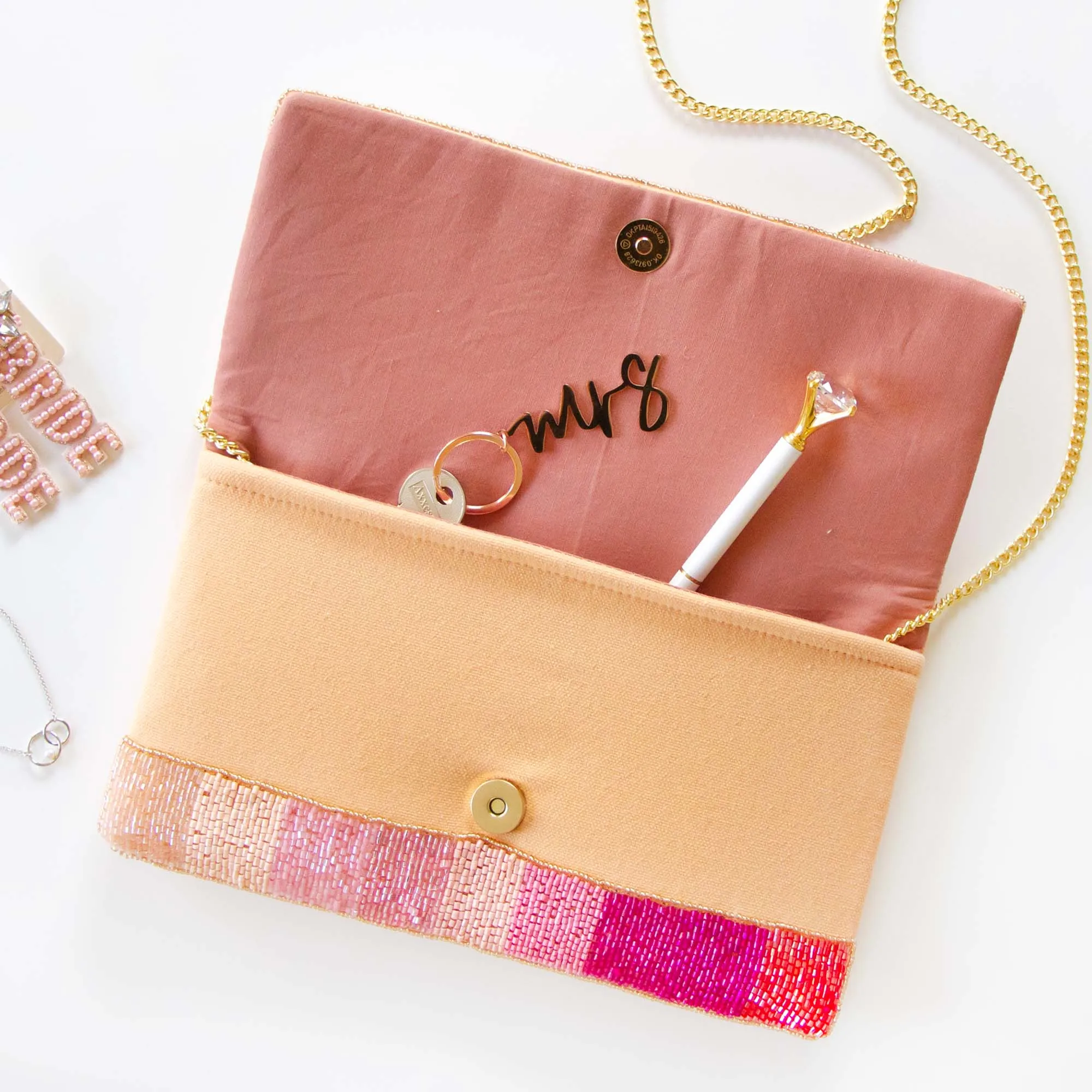 Rose All Day Clutch Bag