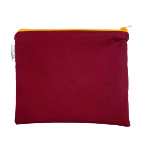 Sandwich Sized Reusable Zippered Bag Solid Maroon