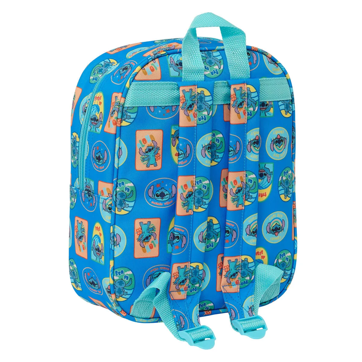 School Bag Lilo & Stitch Blue 22 x 27 x 10 cm 3D