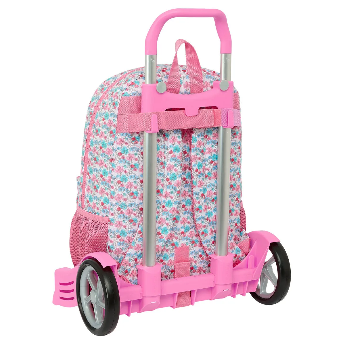 School Rucksack with Wheels Moos Flores Multicolour 30 x 46 x 14 cm