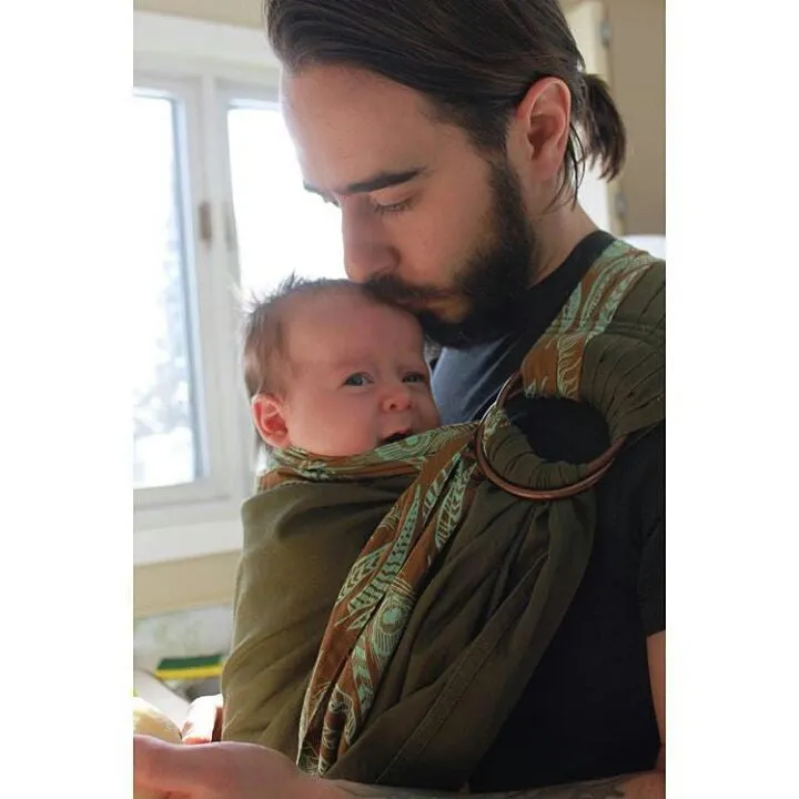 Sewfunky Designer Baby Sling Nest on Olive #SF002