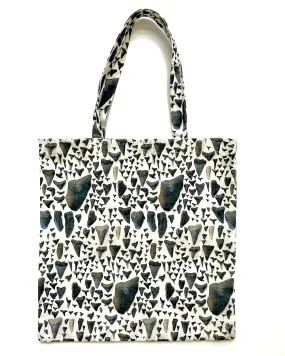 Shark Tooth Print Simple Tote