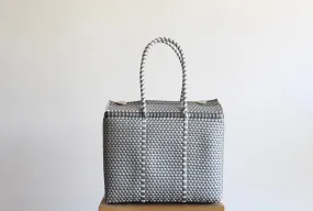 Silver and White MexiMexi Handbag