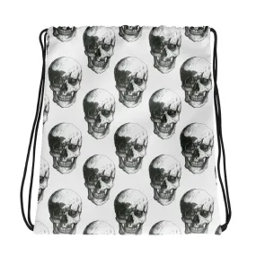 Skulls Drawstring Bag by Robert Bowen