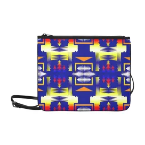 Southwest Rainbow Sage Slim Clutch Bag