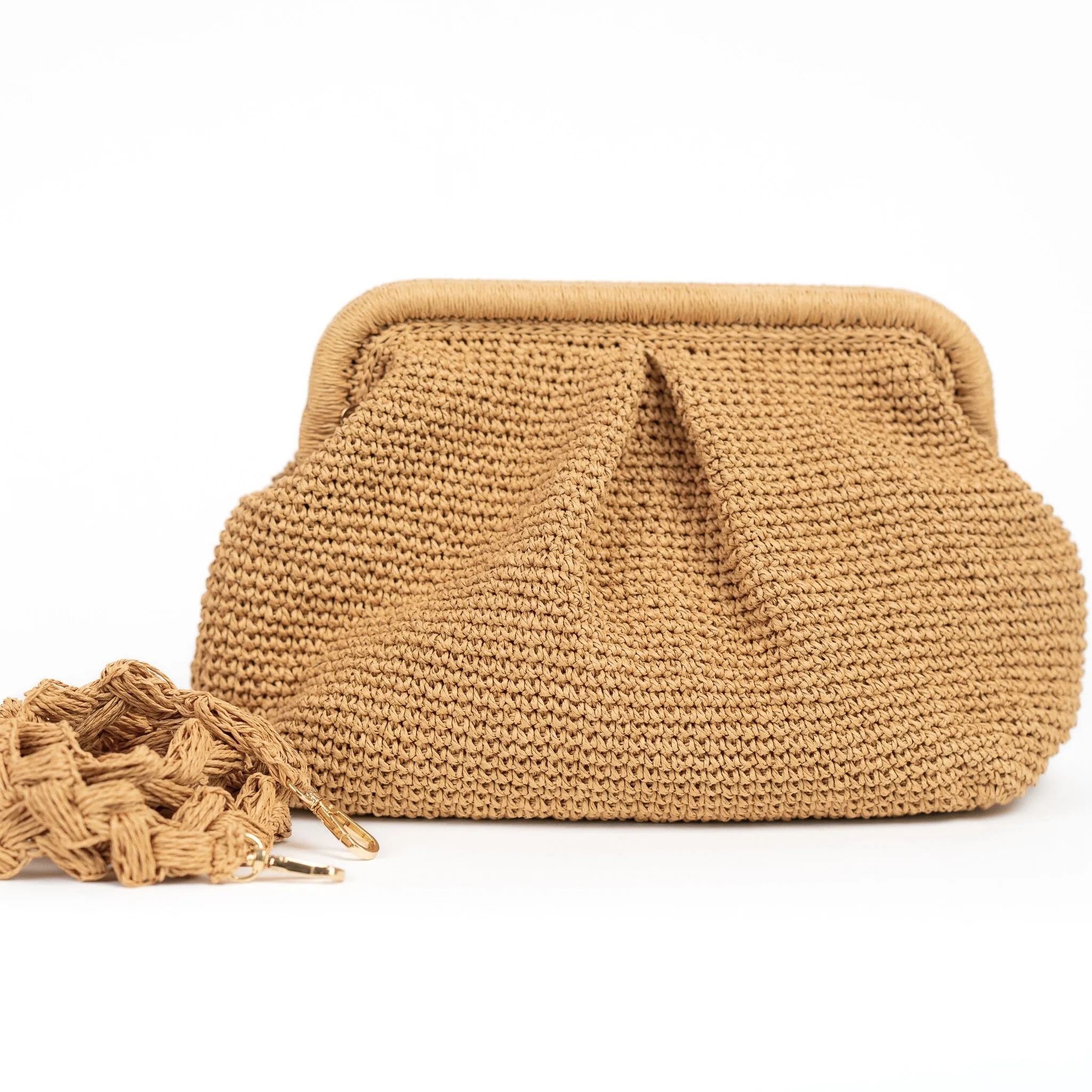 Straw Wedding Clutch Bag