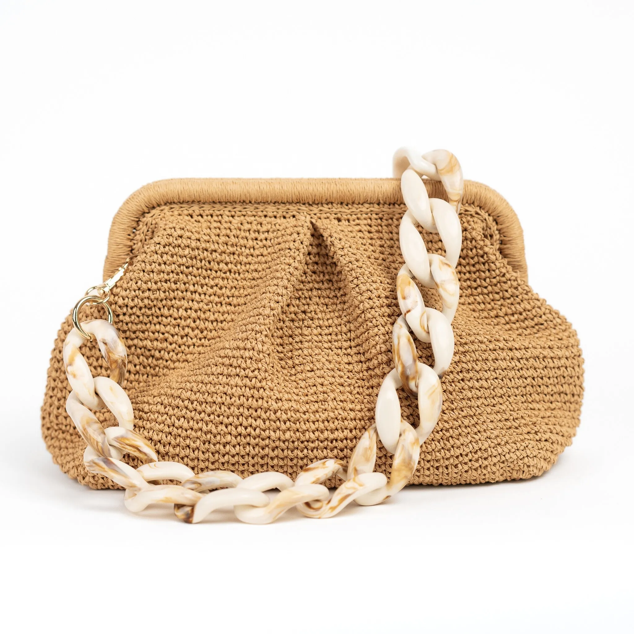 Straw Wedding Clutch Bag