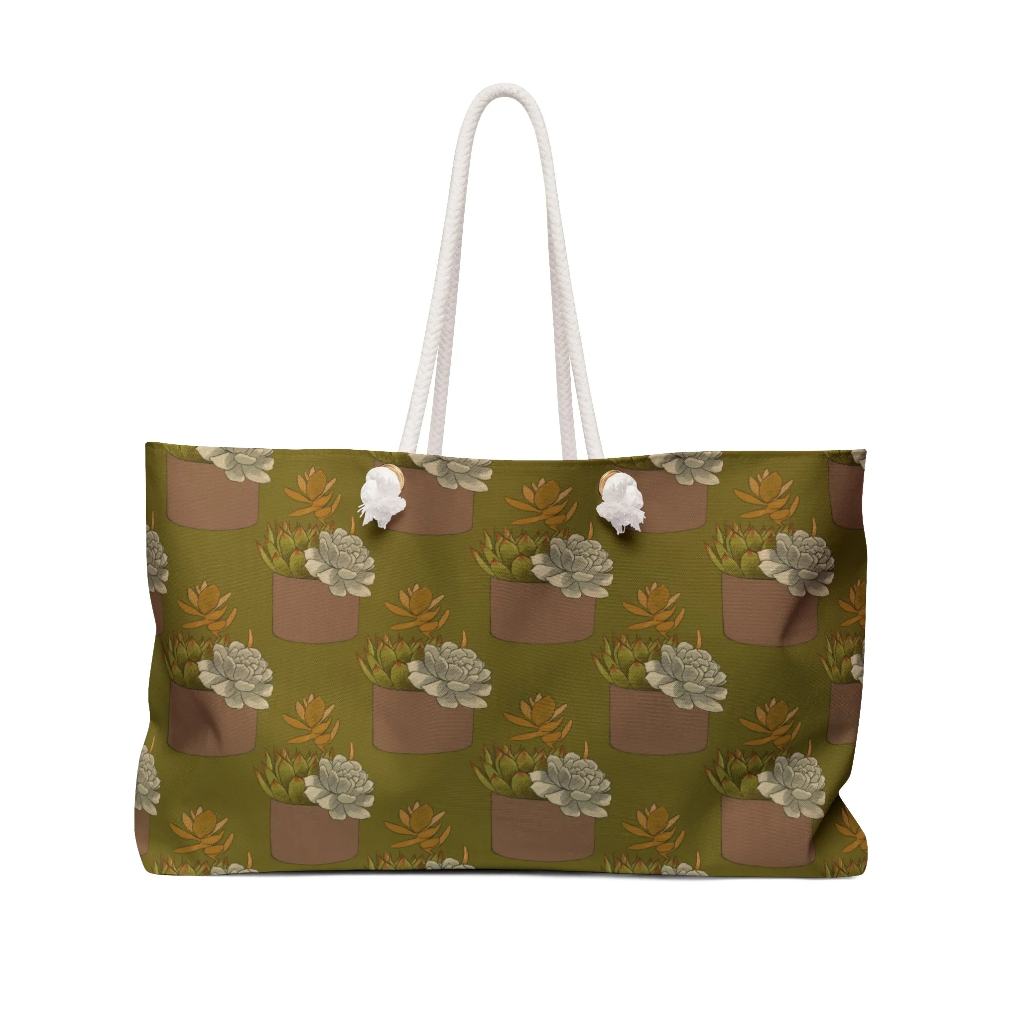 Succulent Olive Green Weekender Bag