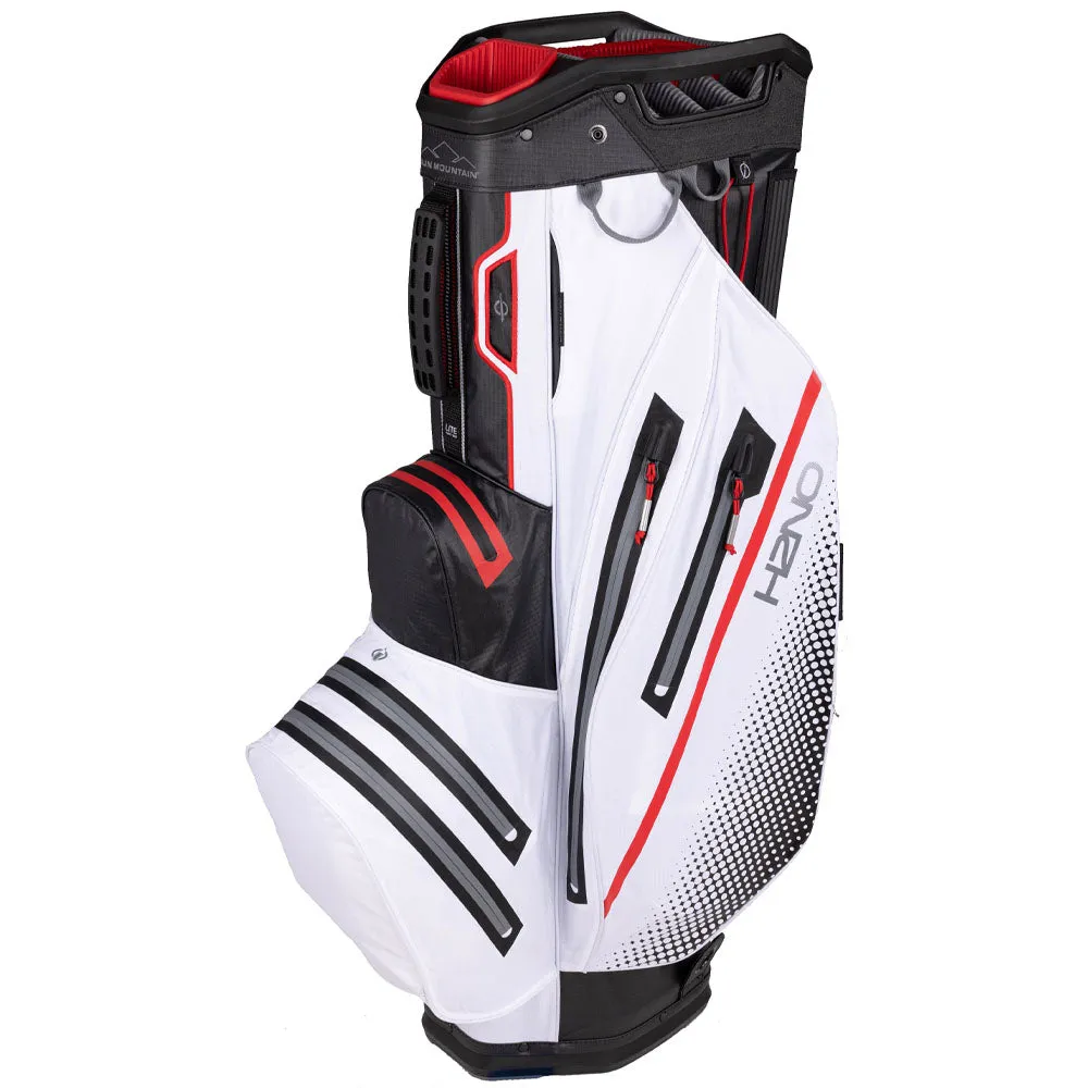 Sun Mountain H2NO Lite Waterproof Cart Bag - Black/White/Red