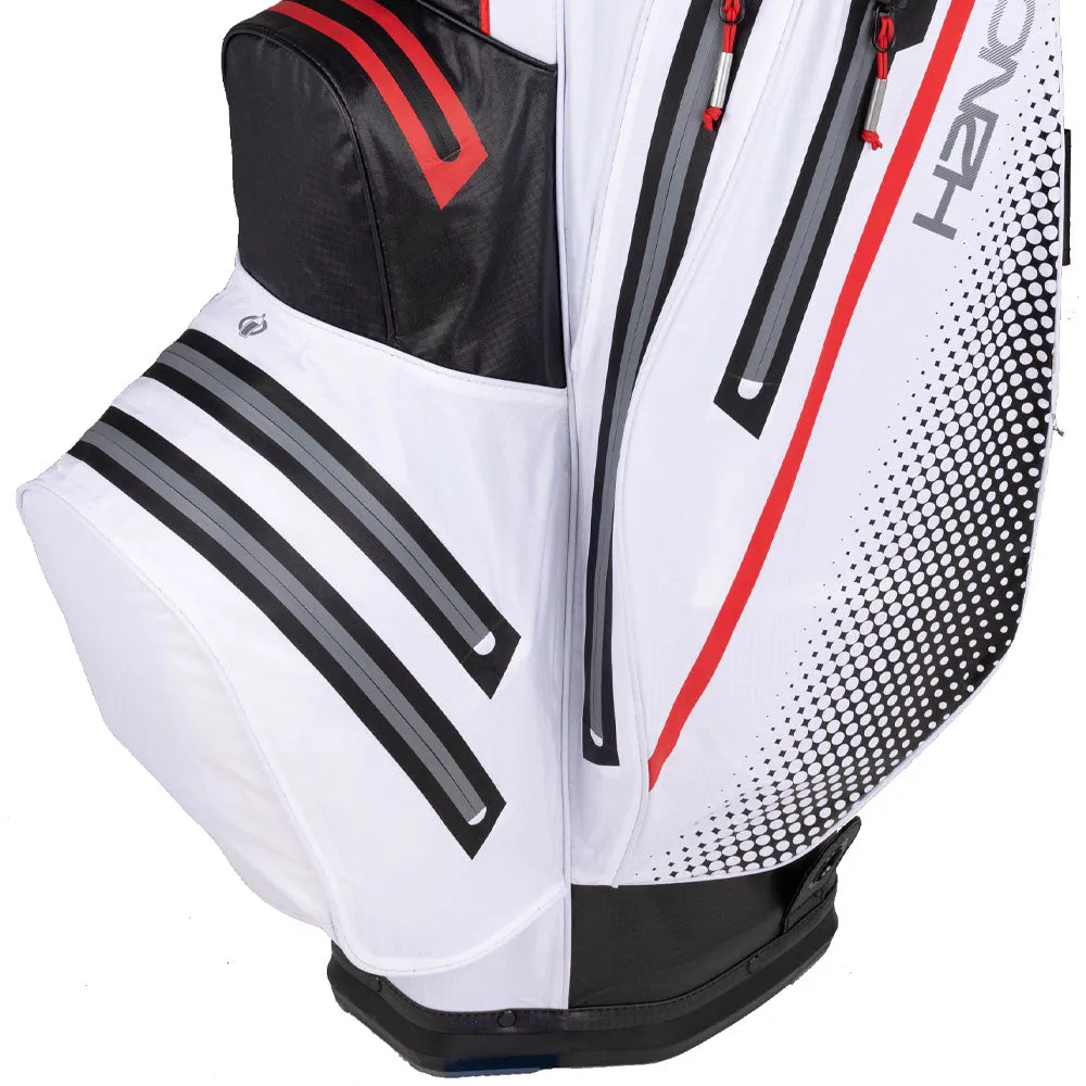 Sun Mountain H2NO Lite Waterproof Cart Bag - Black/White/Red