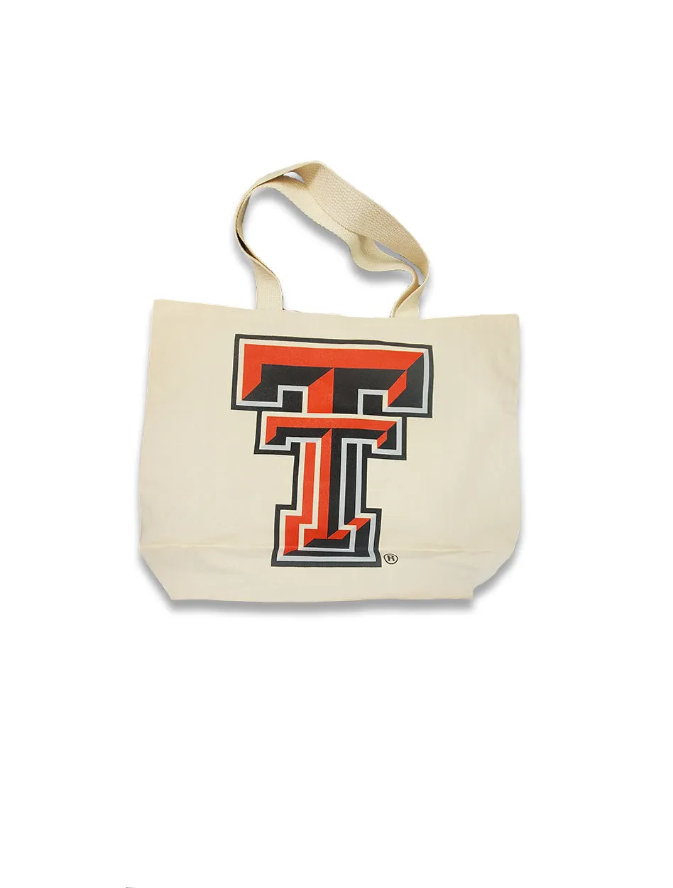 Texas Tech "Soapsuds" Large Canvas Tote Bag