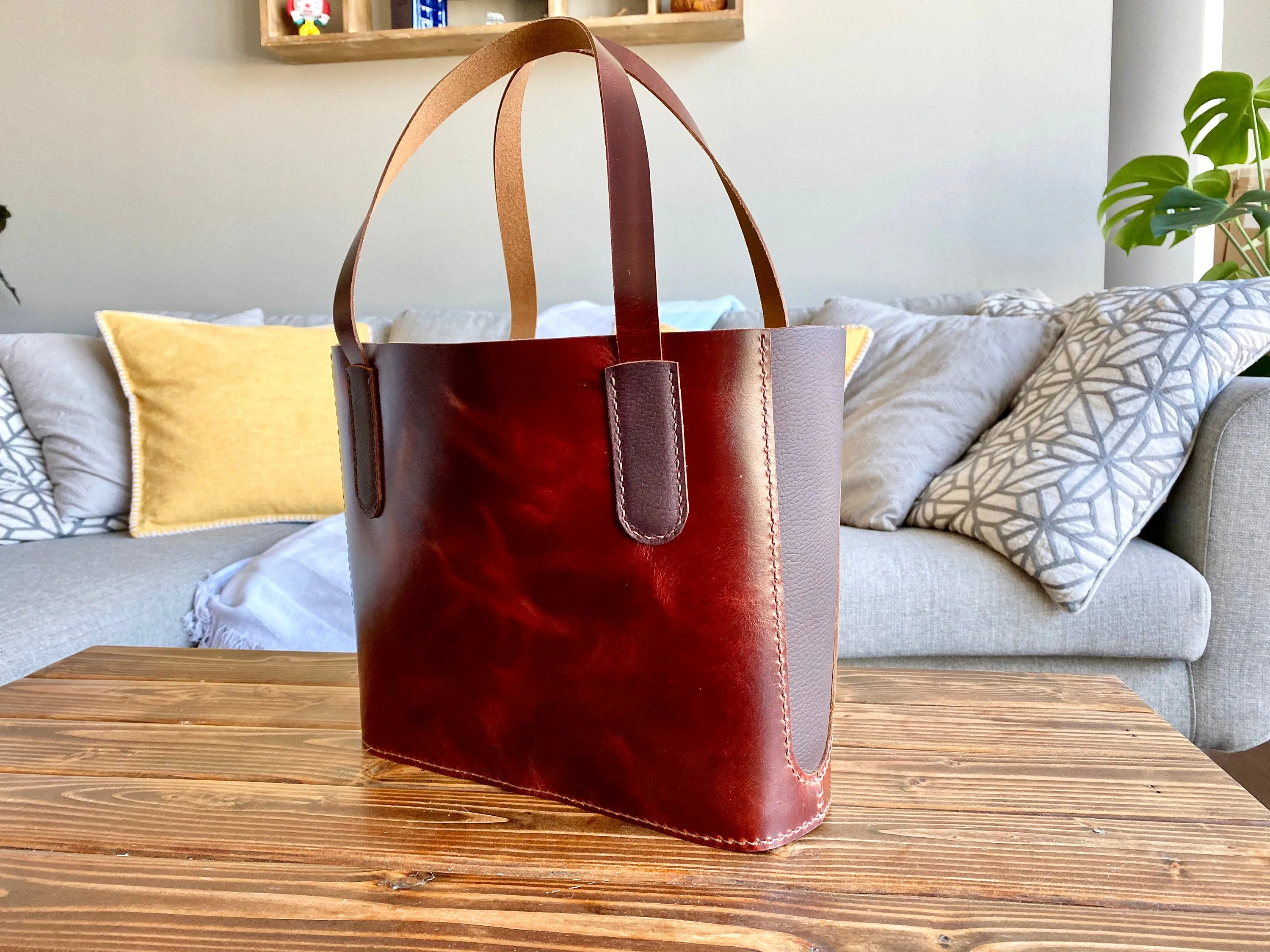 The Aurora | Two-Tone Laptop Tote