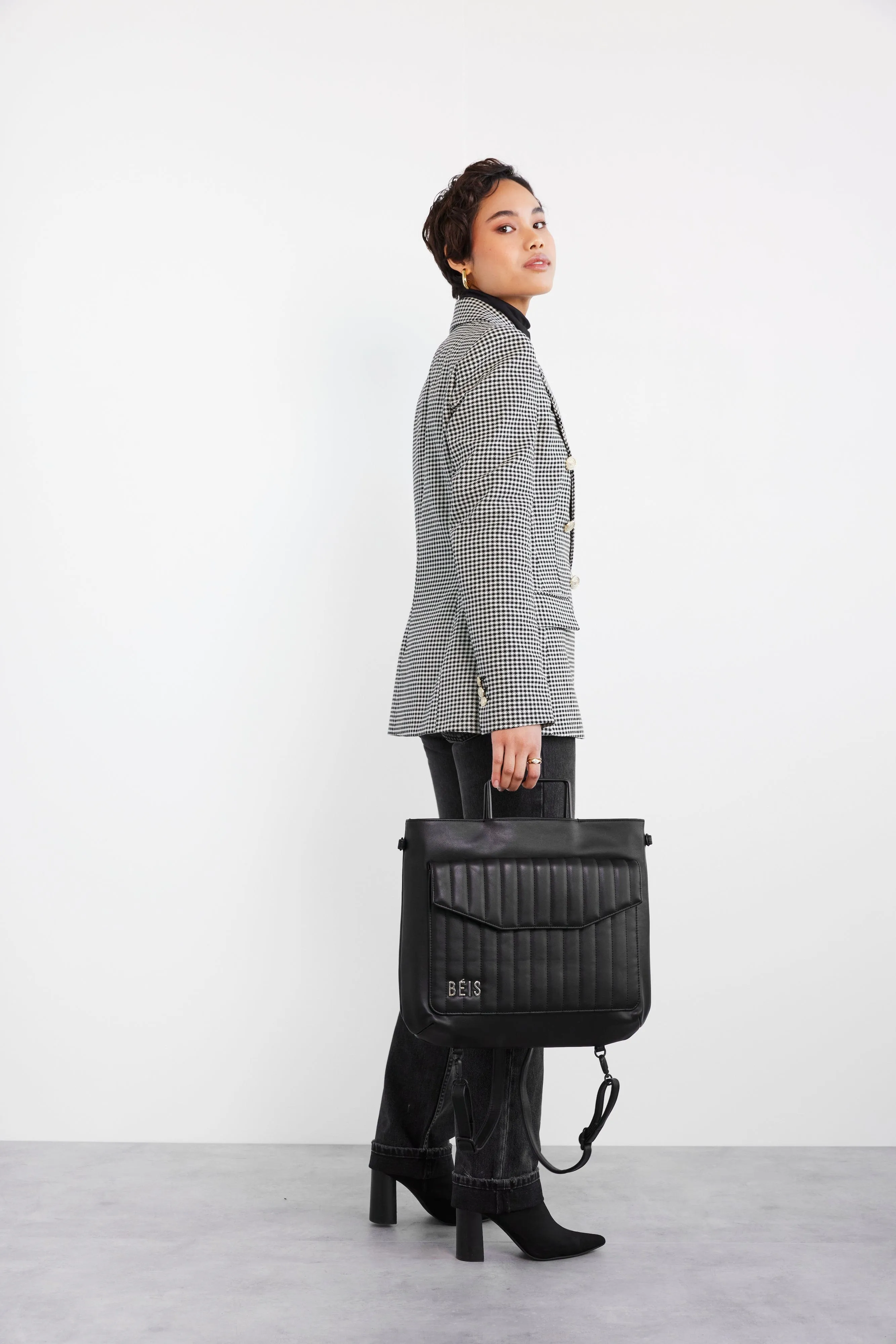 The Messenger Backpack in Black