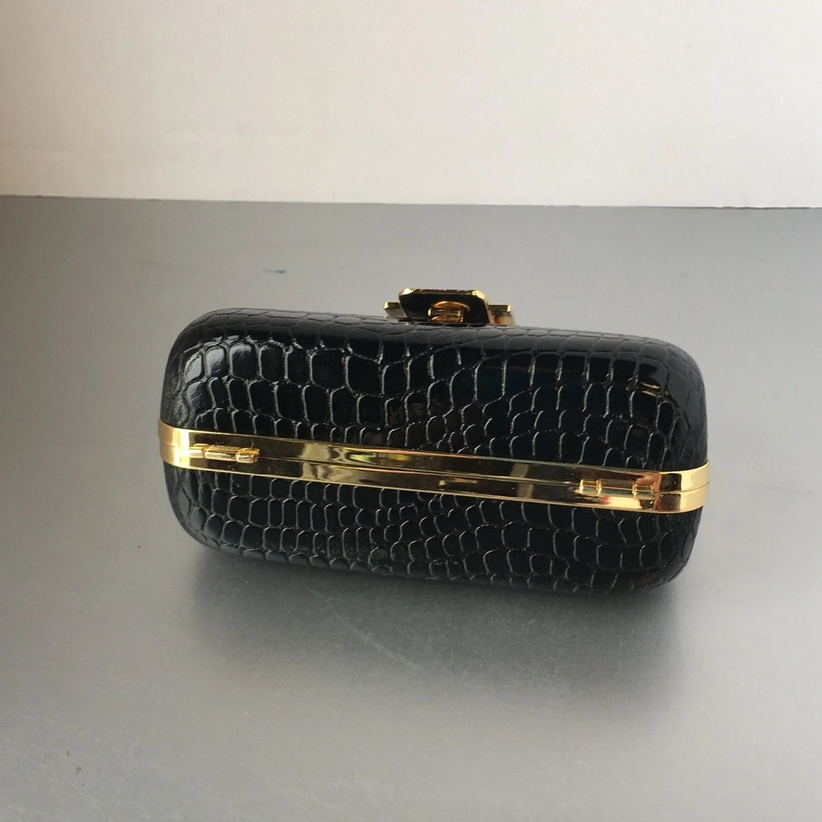 Tiny Clutch Bag Minaudiere Golden Chain Purse Handbag