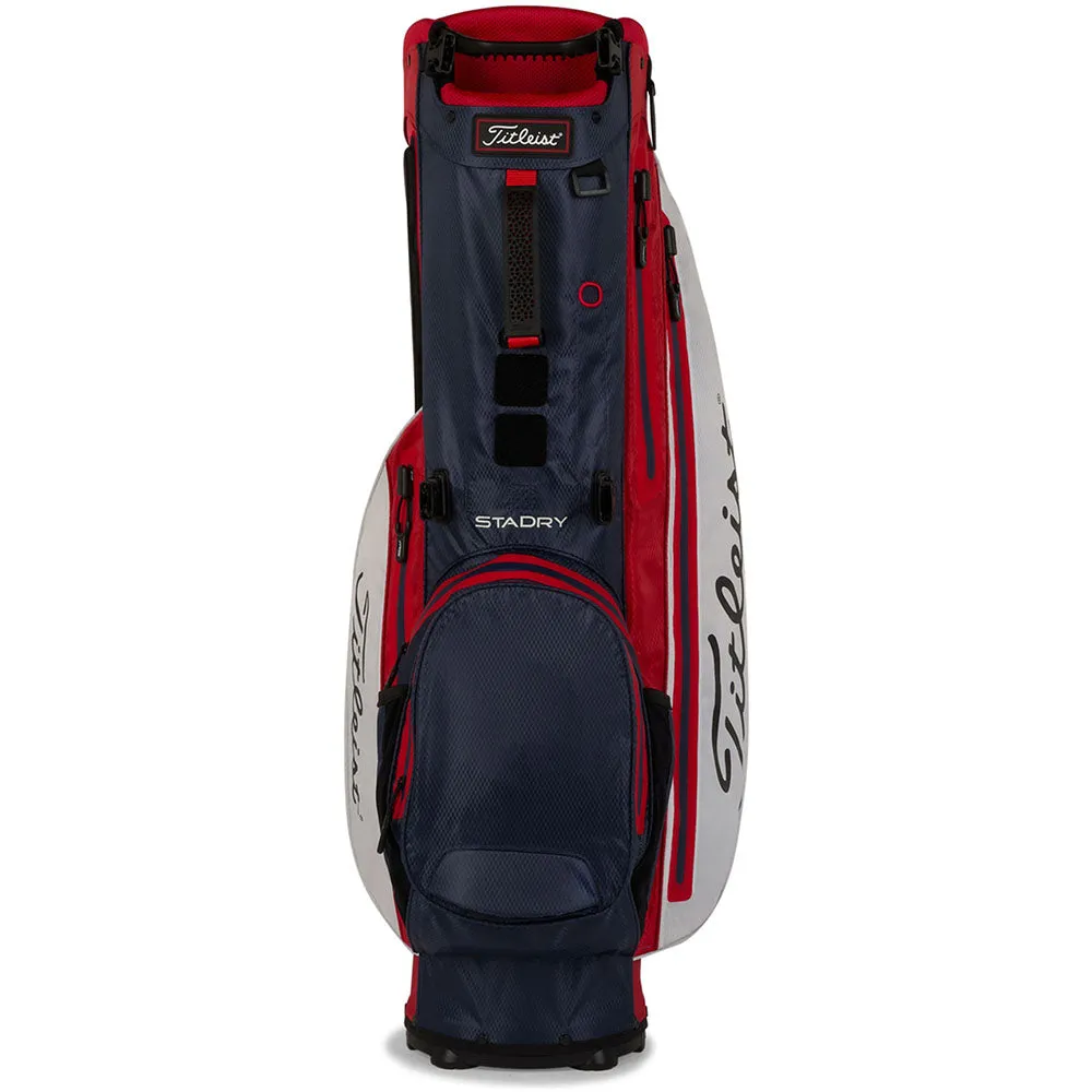 Titleist Players 4  StaDry Waterproof Stand Bag - White/Navy/Red