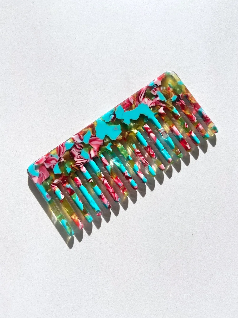 Tortoise Acetate Wide Tooth Comb | Eco-Friendly