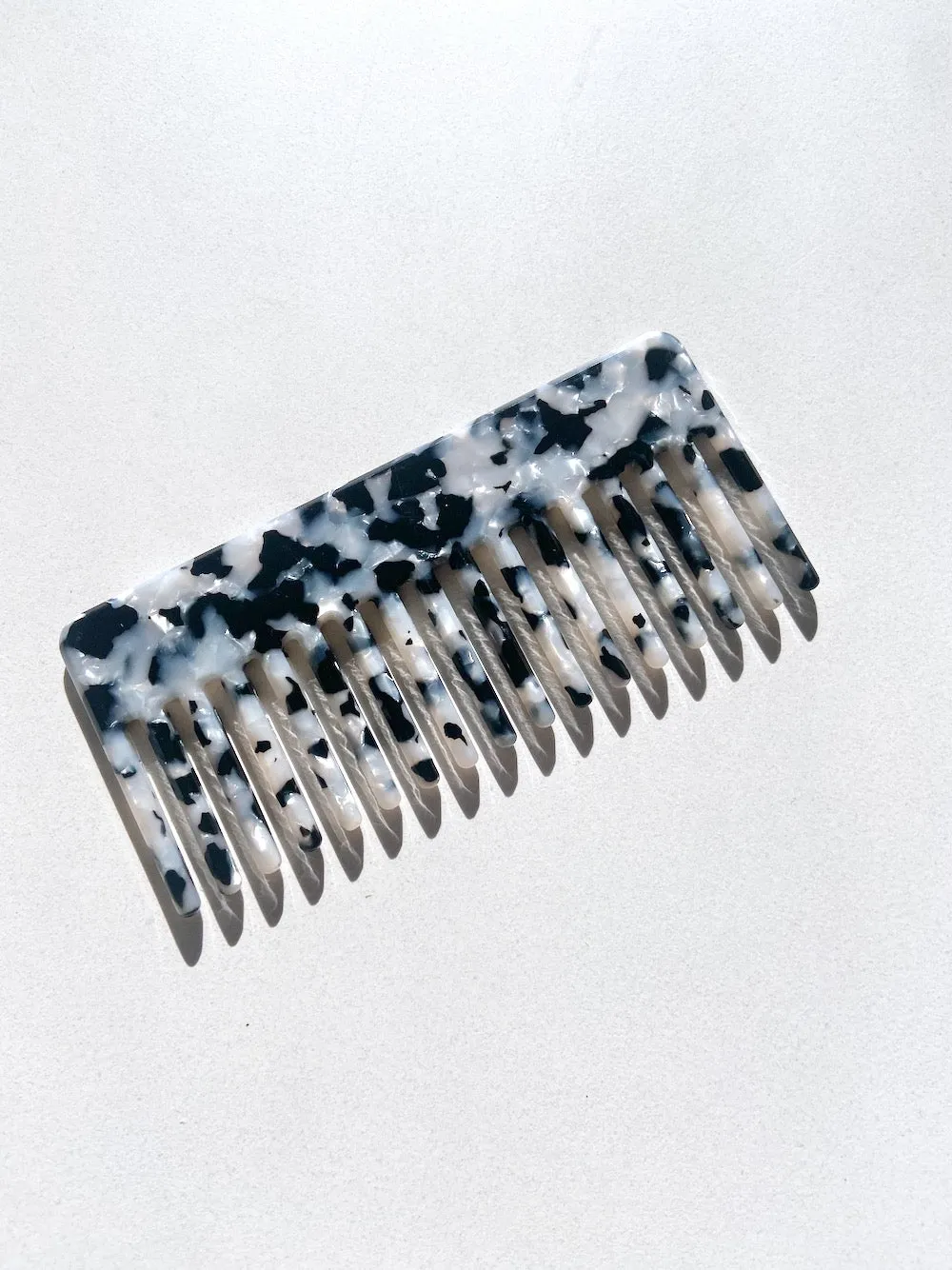 Tortoise Acetate Wide Tooth Comb | Eco-Friendly