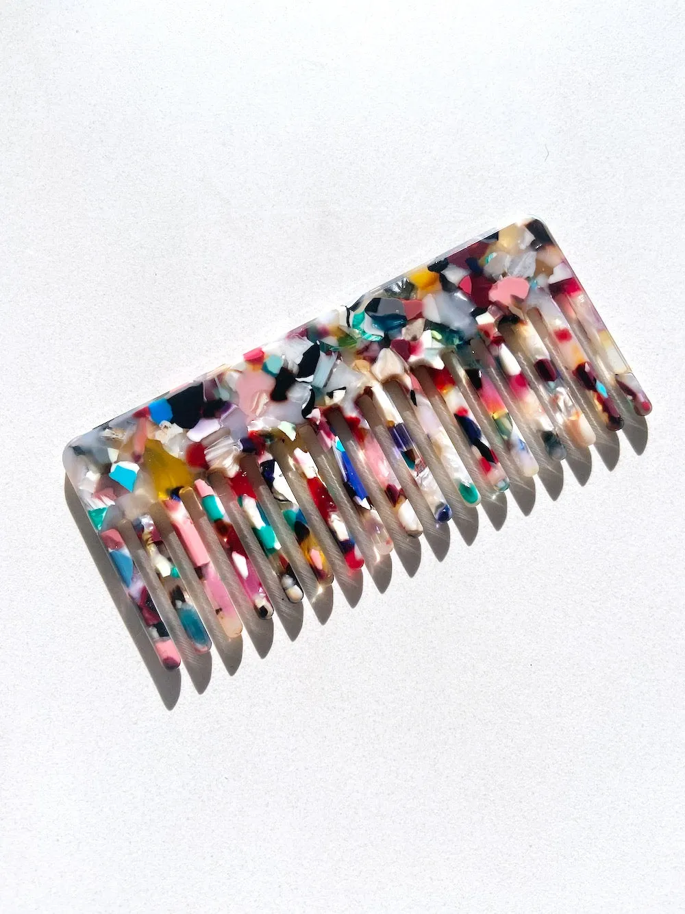 Tortoise Acetate Wide Tooth Comb | Eco-Friendly