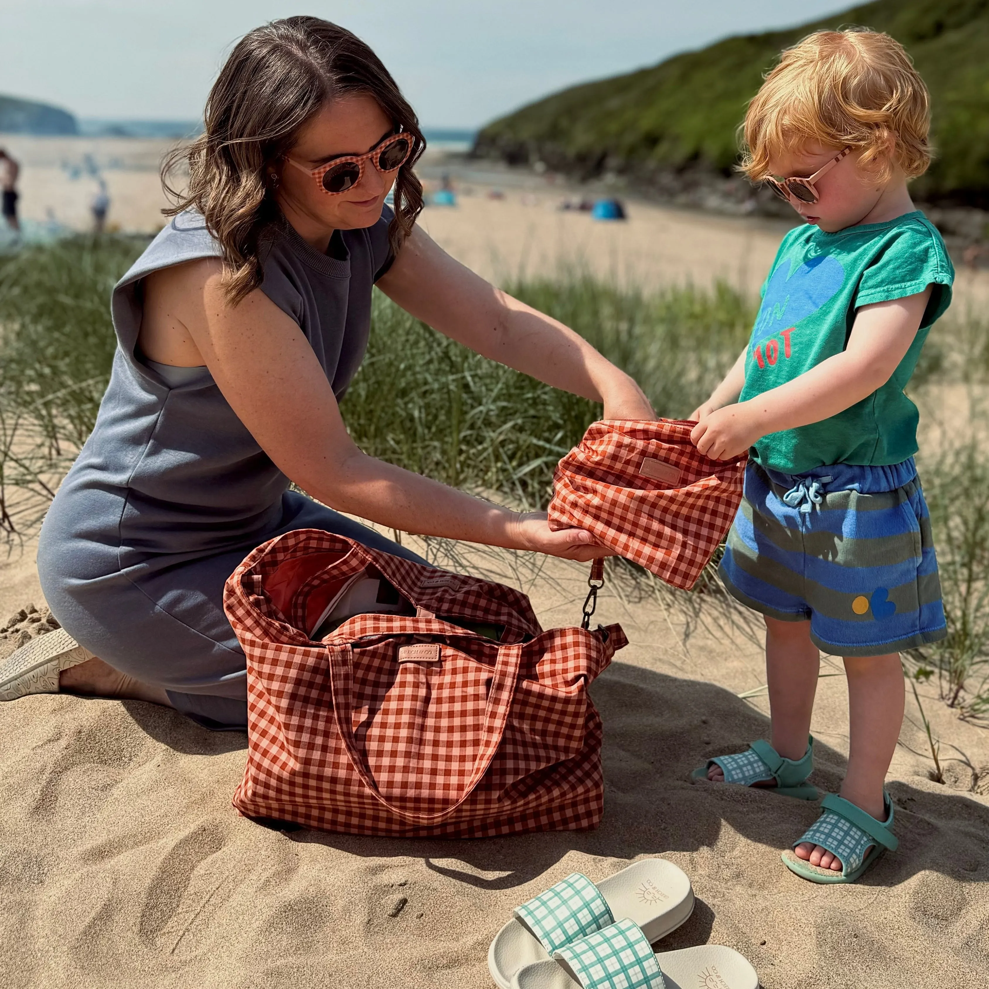 Tote Bag - Sunset Gingham