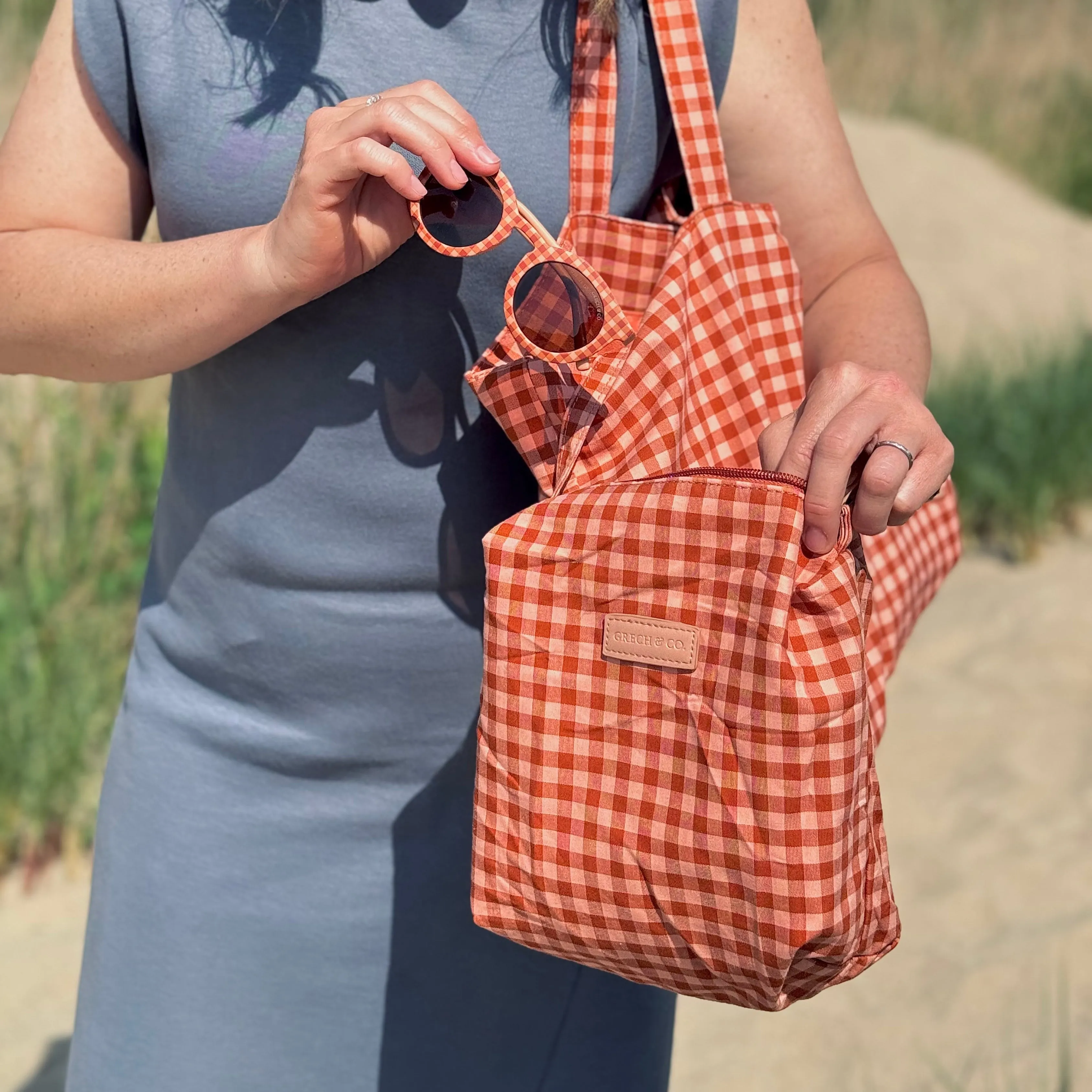 Tote Bag - Sunset Gingham