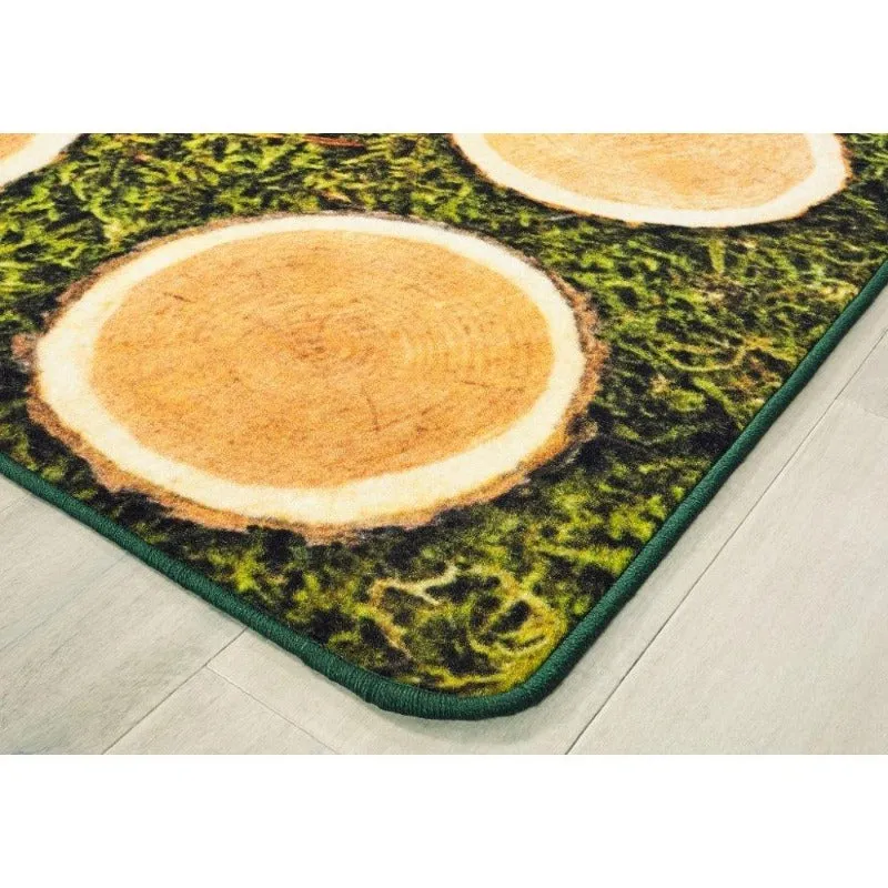 Tree Rounds Seating Rug - Factory Second