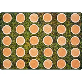 Tree Rounds Seating Rug - Factory Second