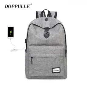 USB Charging Anti theft Backpacks Headphone plug