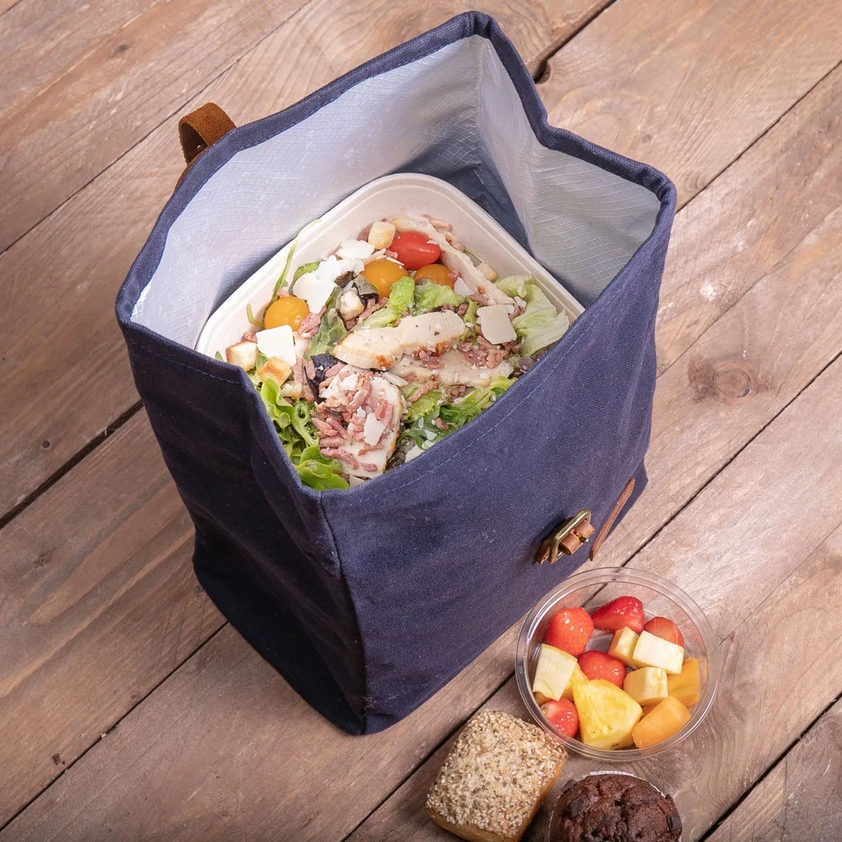 Waxed Canvas Lunch Bag