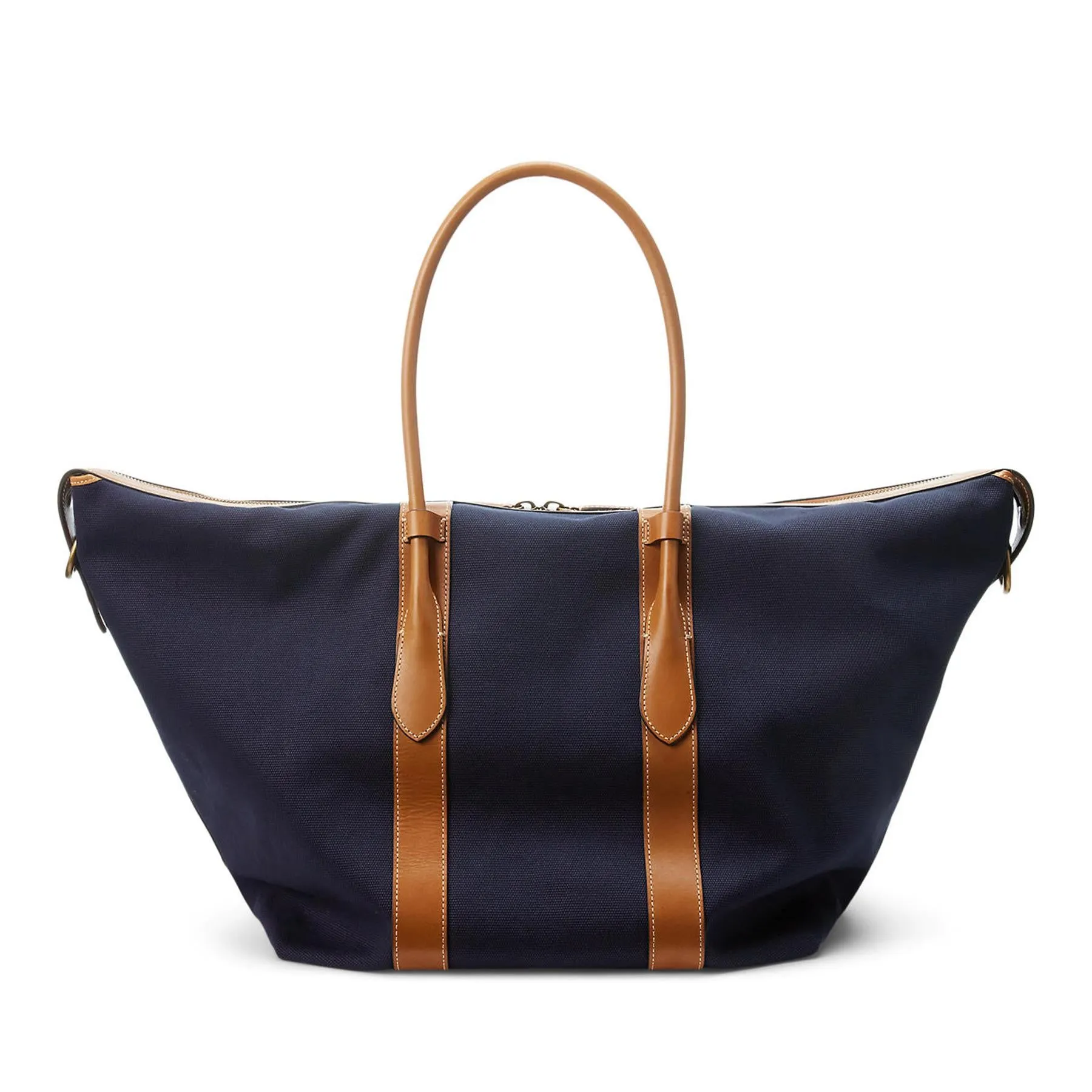 Womens XL Tote Bag Navy/Cuoio - 2024