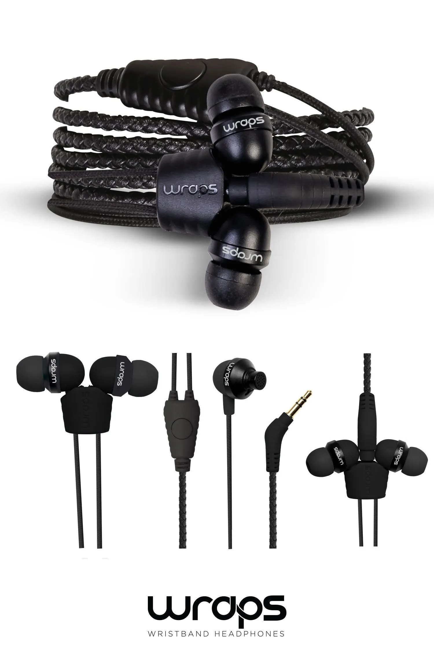 WRAPS Natural In-ear Headphones with Microphone