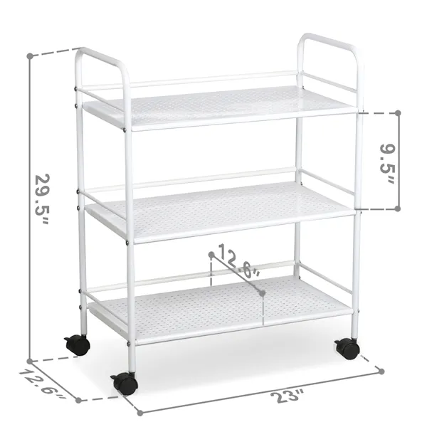 Yaheetech 3-Shelf Salon Trolley Cart