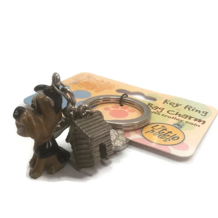 Yorky, Yorkshire terrier dog breed 3D keyring