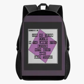 Youth's Proverbs 18:22 Retro Matching Backpack