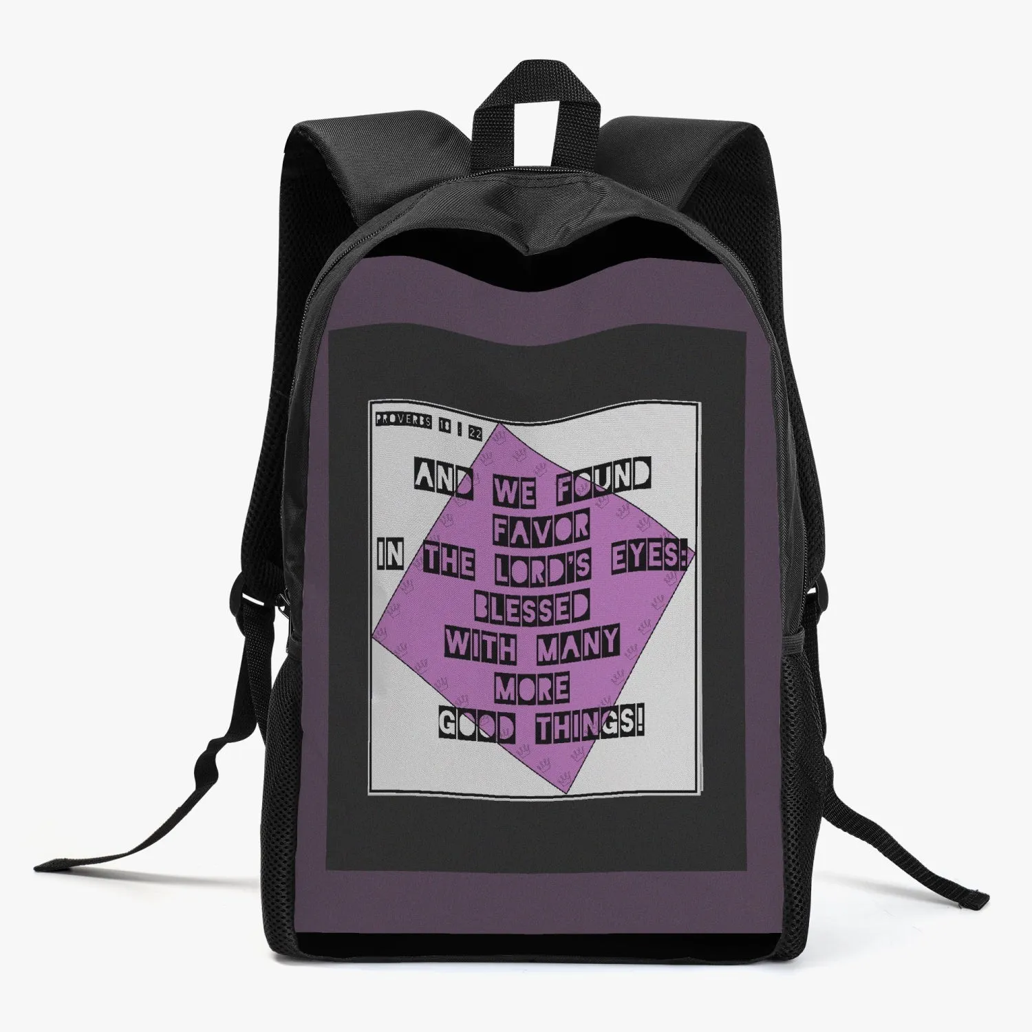 Youth's Proverbs 18:22 Retro Matching Backpack